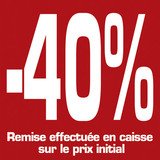 Affiche -40% - Affiches et Étiquettes promo Journées Françaises