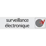 Plaque alu Surveillance électronique - Plaques adhésives Alu