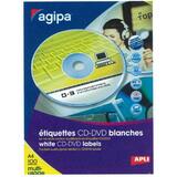 Étiquettes CD/DVD adhésives  - Étiquettes CD - DVD